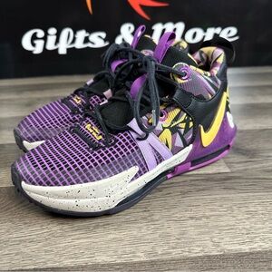 Nike Kids Black and Purple Sneakers